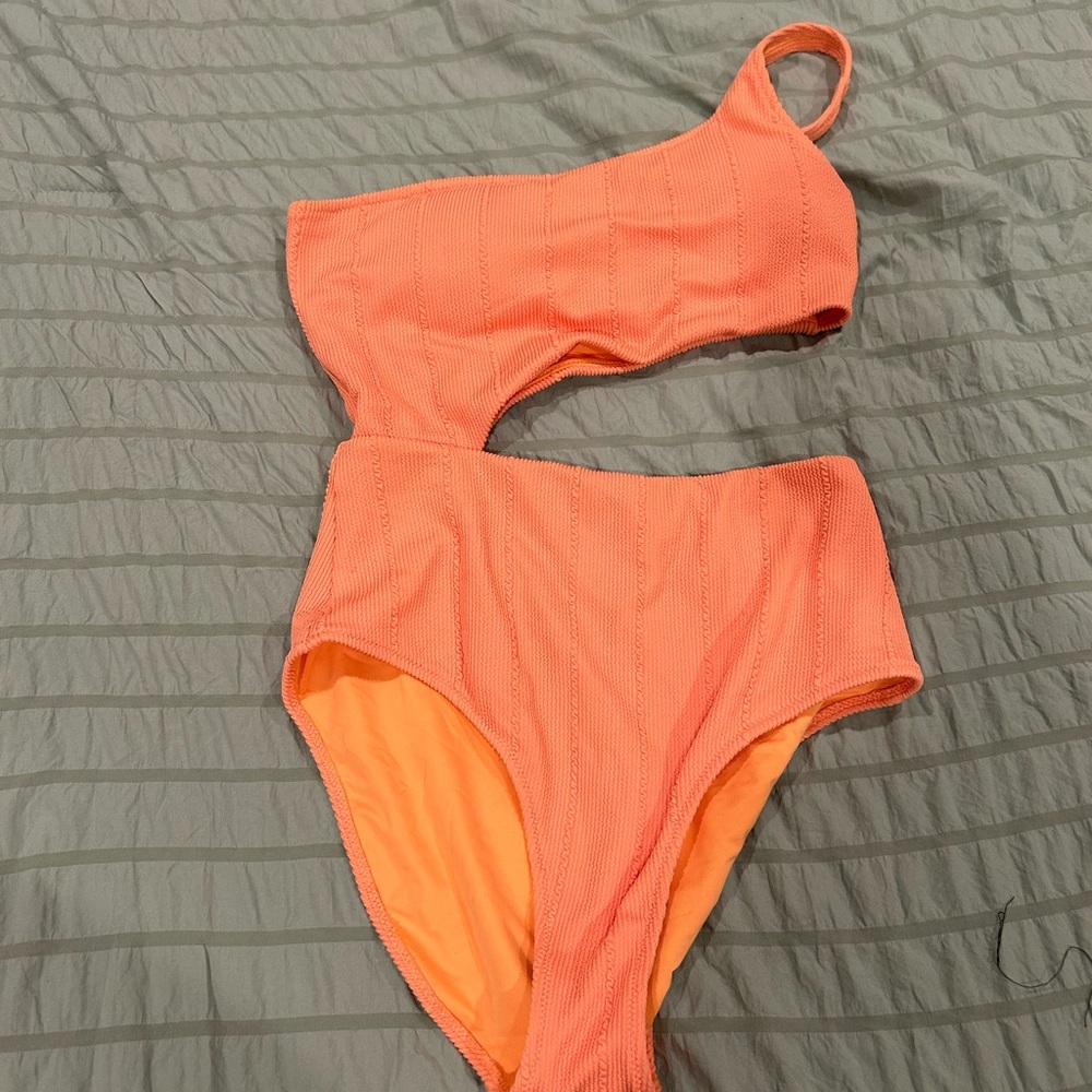Orange One Piece Swimsuit
